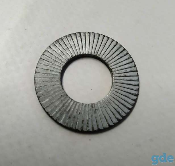 Зап. части для авто Tesla. Шайба шаровой опоры передних рычагов {MS_MSR_MX}AA WASHER, NORDLOCK,, фотография 3