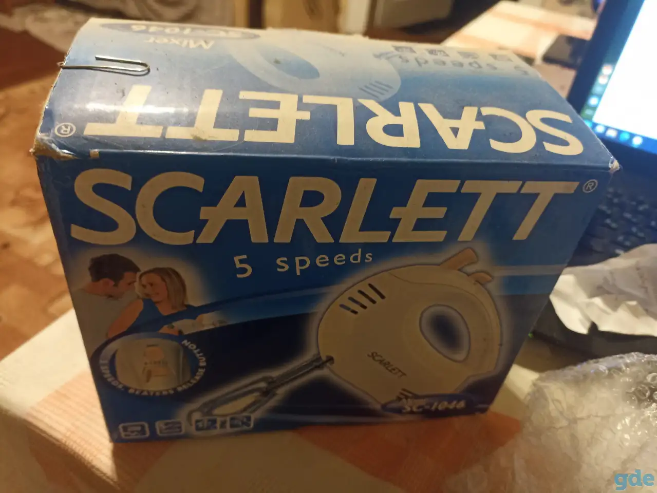 Миксер Scarlett sc1046 блендер 2 венчика старенький, фотография 5