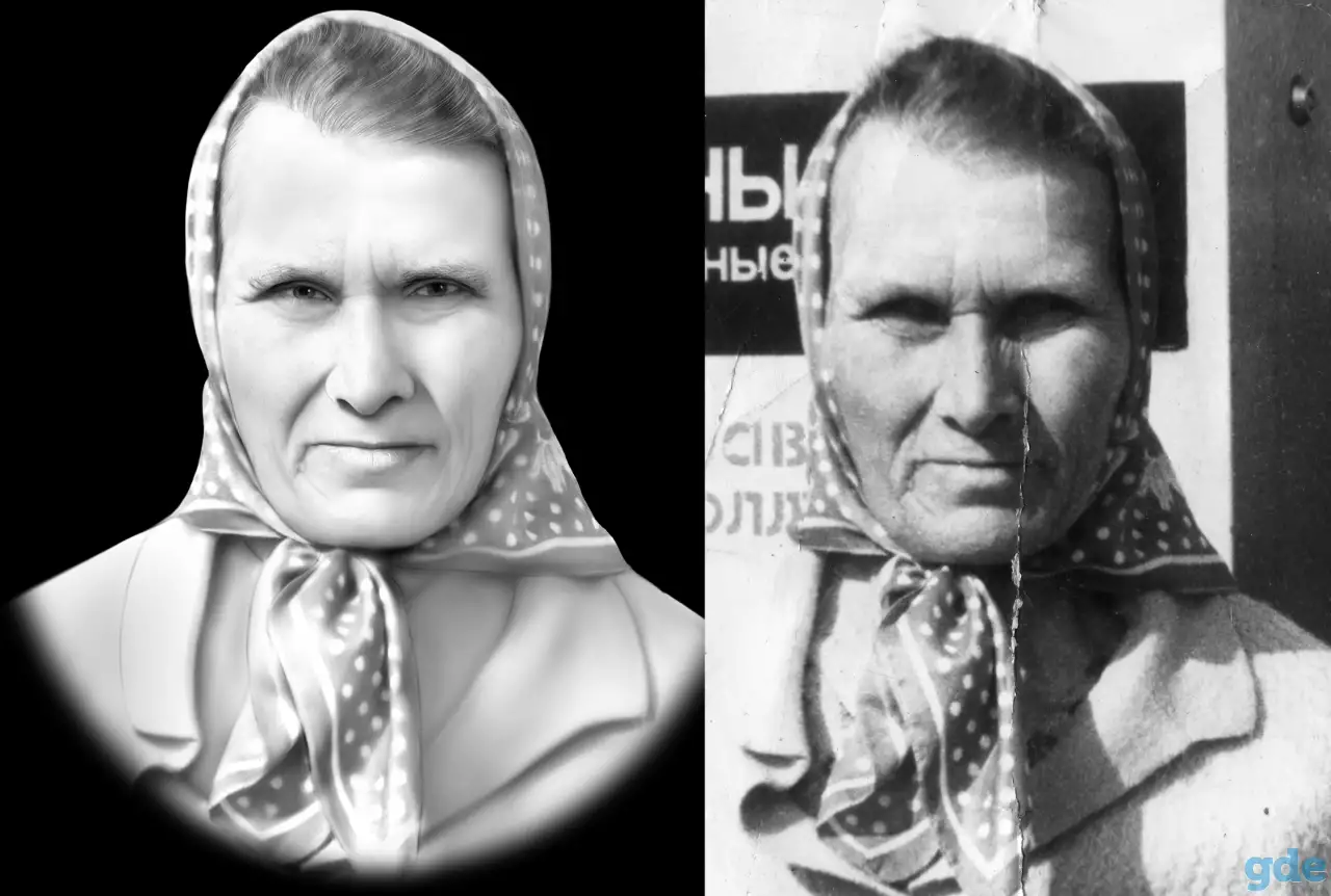 Ретушь для гравировки на памятник, фотография 2
