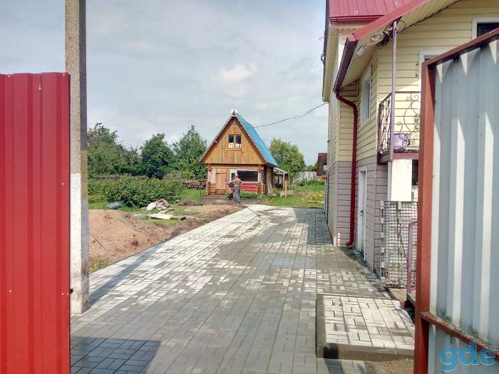 Укладка тротуарной плитки . Бордюрного камня ., фотография 10