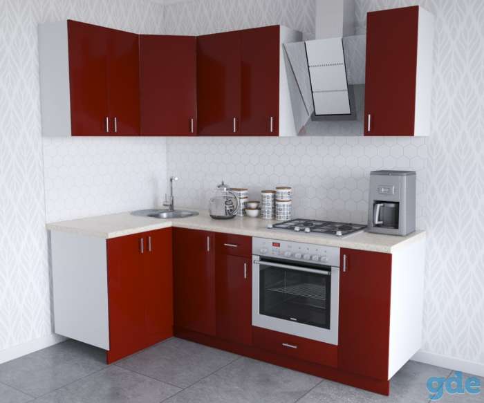 Готовая КУХНЯ ХоумЛайн Кристалл Люкс угловая, фотография 9
