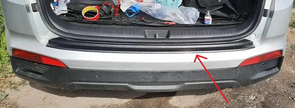 Накладка на задний бампер Хендай Крета Hyundai Creta, фотография 1