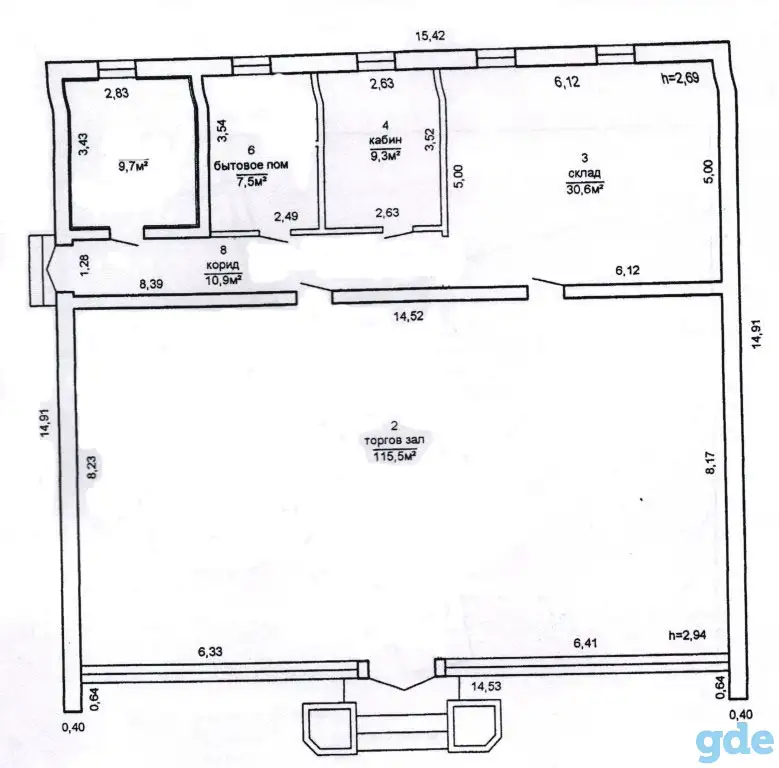 Сдается магазин 187.7 м.кв. в г.Лида на центральном рынке., фотография 1