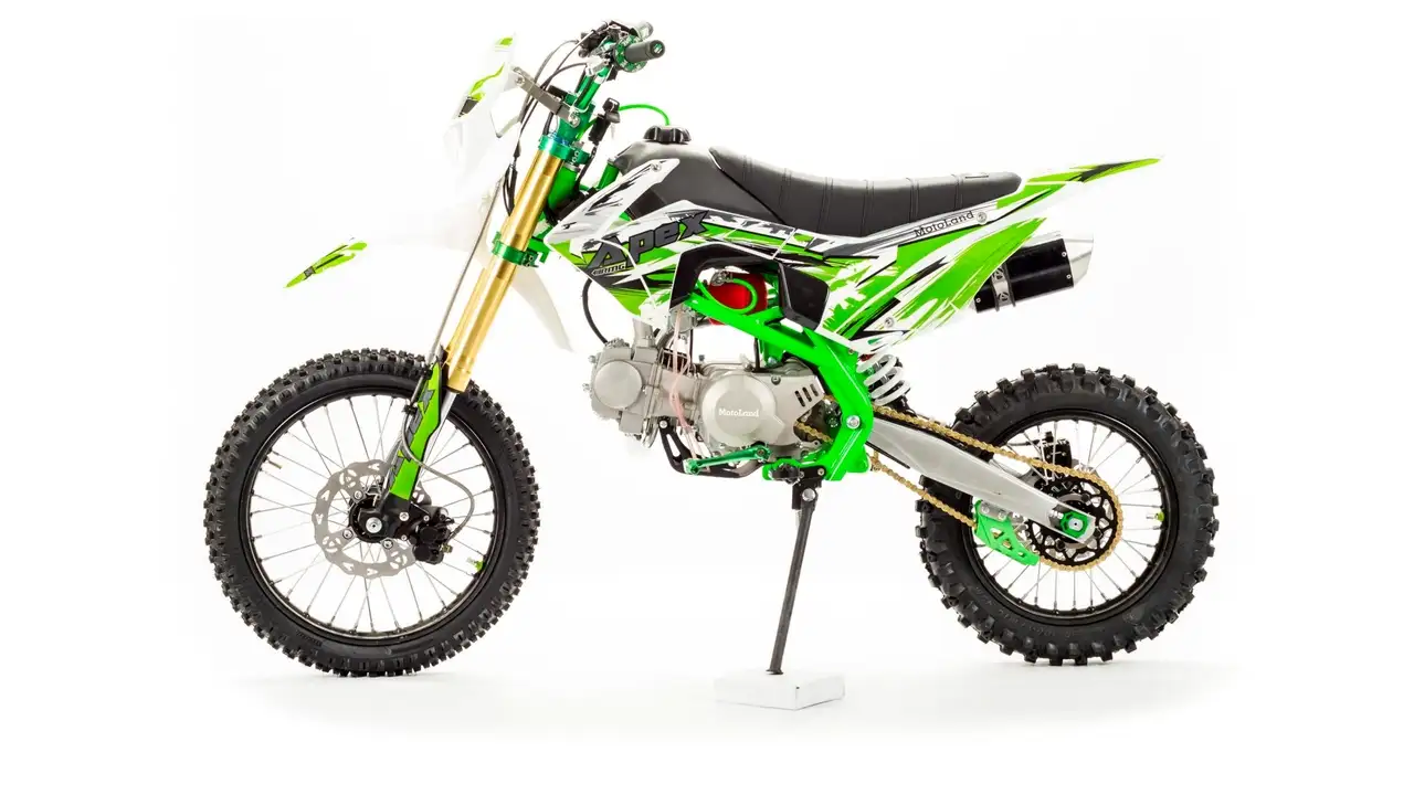 Питбайк motoland crf10 зеленый, фотография 1