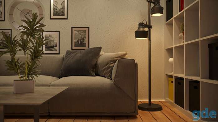 3D визуализация интерьера по вашему чертежу.  Работаю в 3Ds Max и corona render.  Цена 9 руб. кв/м. Две картинки входят, фотография 14