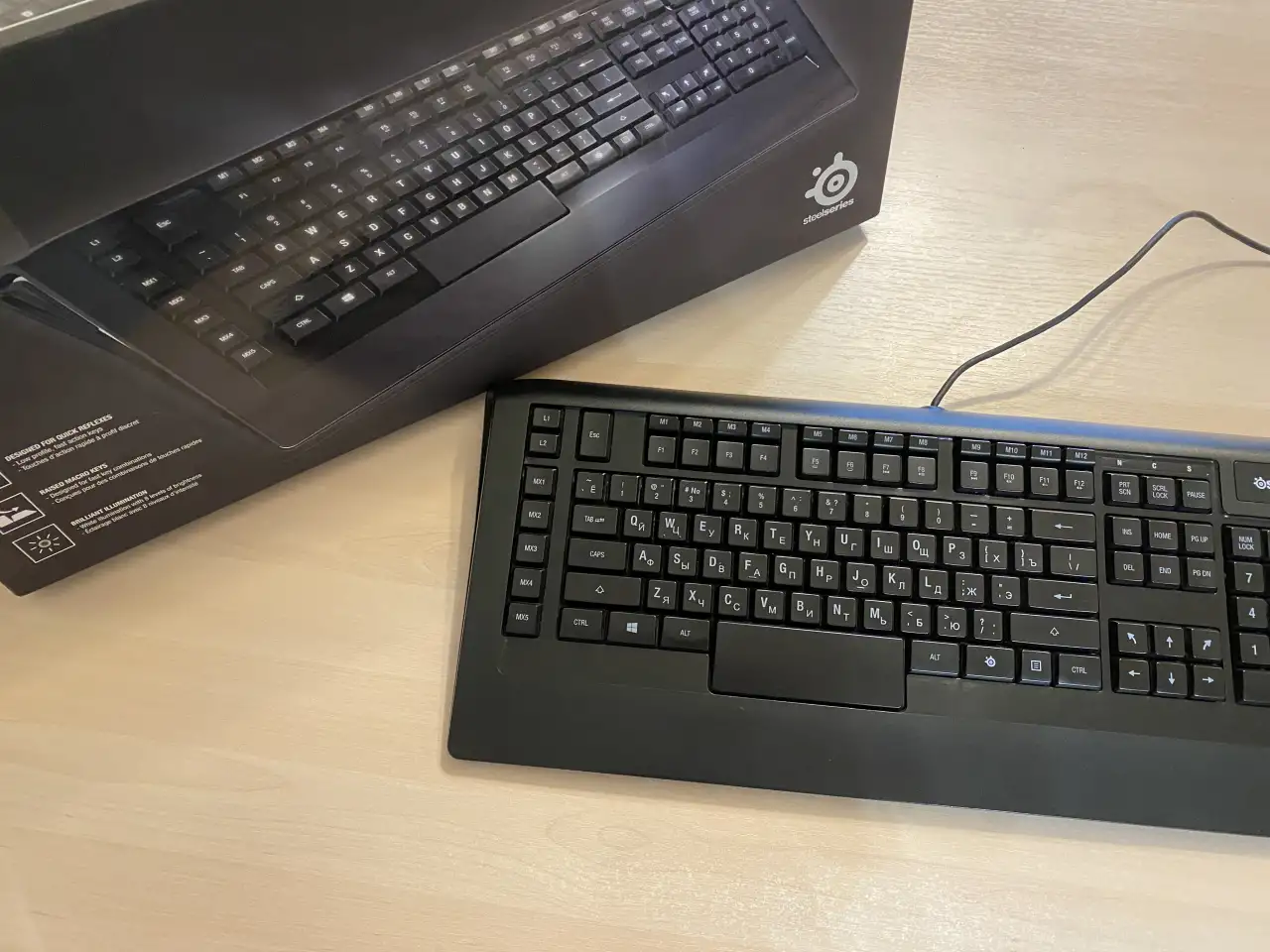 Клавиатура steelseries apex gaming keyboard  64121, фотография 1