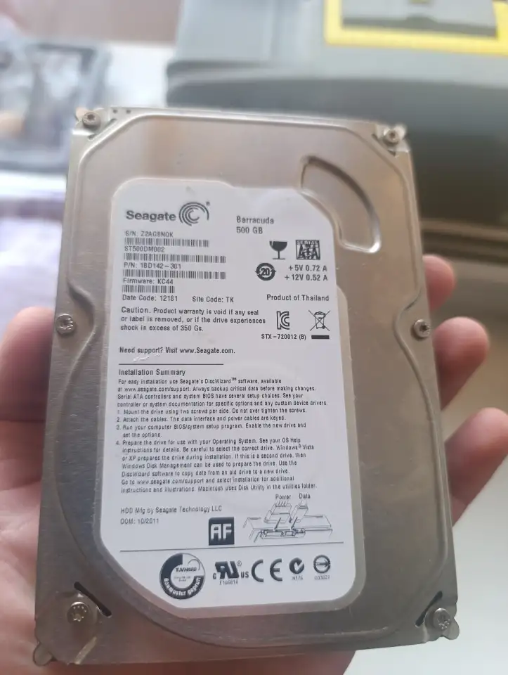 Жёсткий диск Seagate 500GB ST500DM002, фотография 1