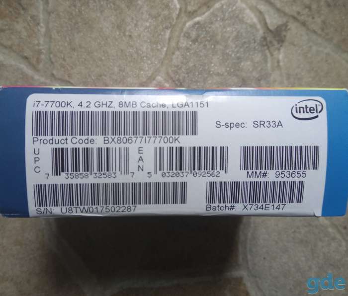 продам процессор i7 7700k box. новый не вскрывался, фотография 2