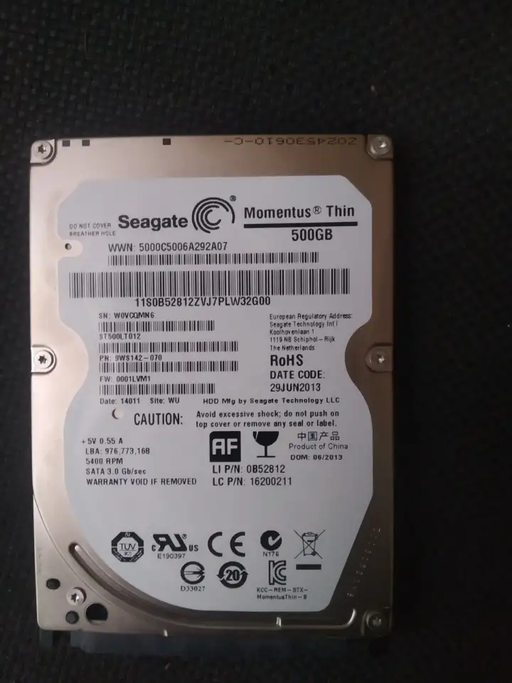 HDD Seagate 2.5 500 гб., фотография 1