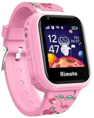 Умные детские смартчасы Aimoto pro 4G, Фламинго, фотография 2