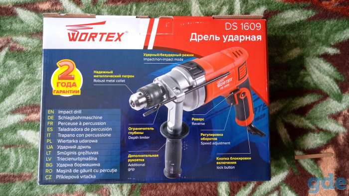 Продам дрель ударную WORTEX DS 1609, фотография 3
