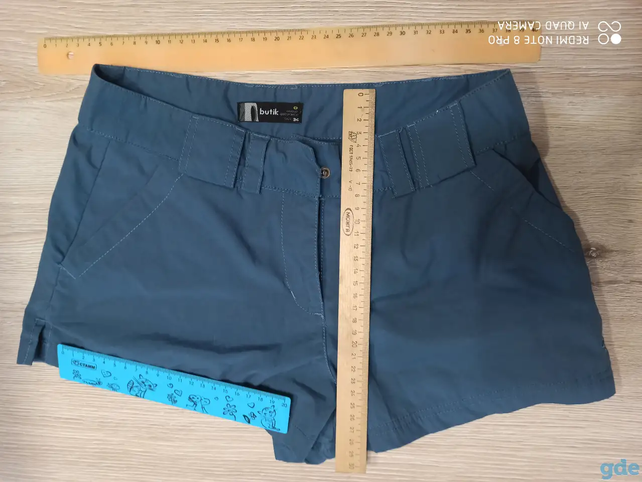 Шорты Butik унисекс размер Size:34 (44-46/1-3) синего цвета., фотография 2