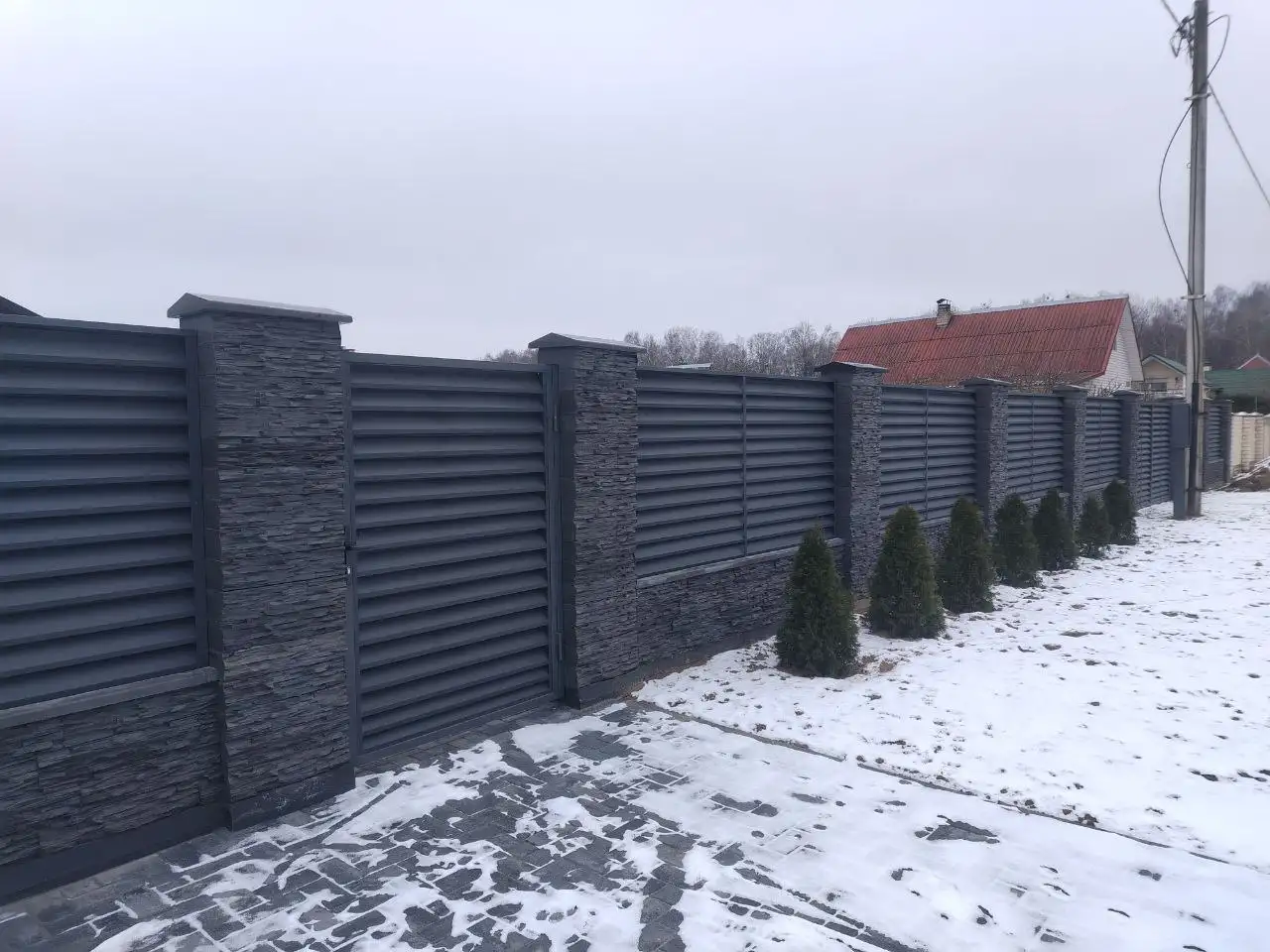 Заборы из искусственного камня ., фотография 6