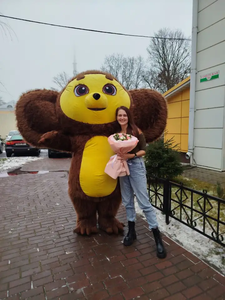 Заказать Чебурашку на День рождения Гомель  Ростовая кукла Чебурашка на праздник, фотография 2