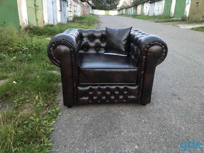 Кресло в каретной стяжке Chesterfield - новое!, фотография 1