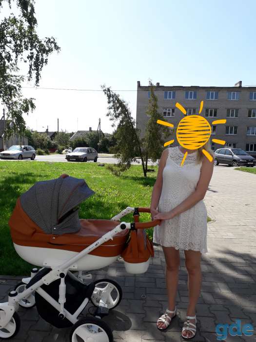 Продам модульную коляску 2 в 1 Quali  экокожа, фотография 2