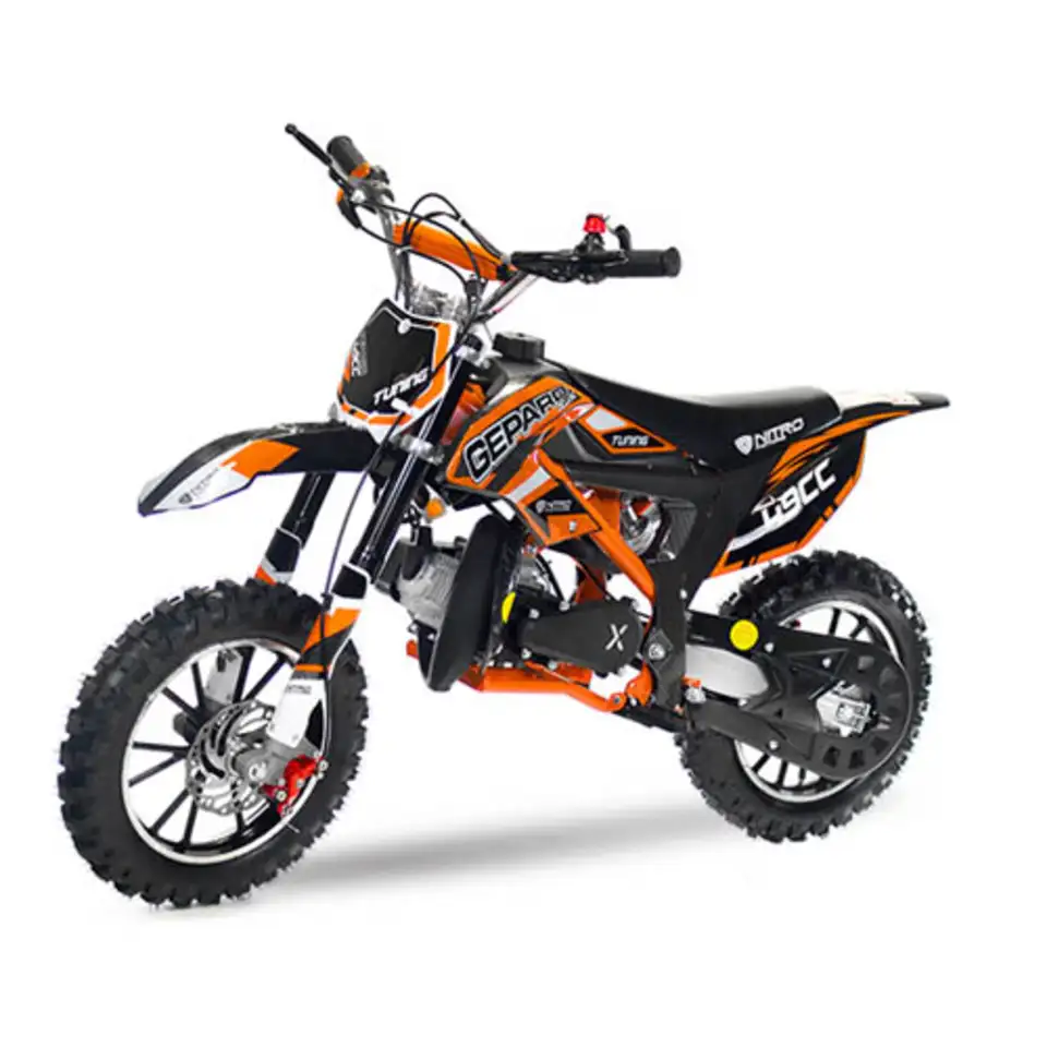 Кроссовый мотоцикл nitro 49cc dirtbike gepard deluxe tuning, фотография 2