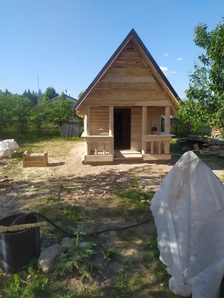 Отделка реставрация старой бани сауны внутри и снаружи, фотография 16