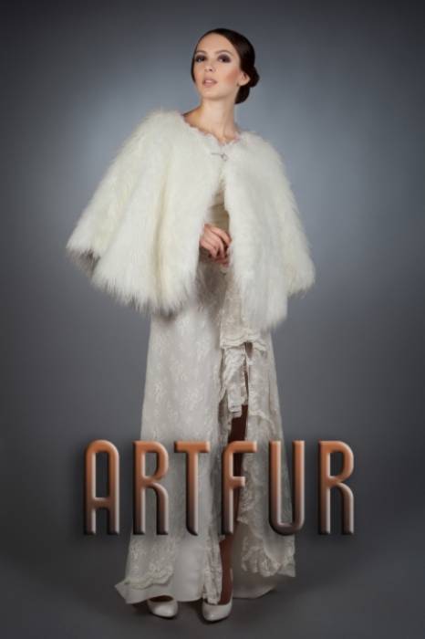 Свадебные шубы, болеро, накидки из эко-меха ARTFUR, фотография 3