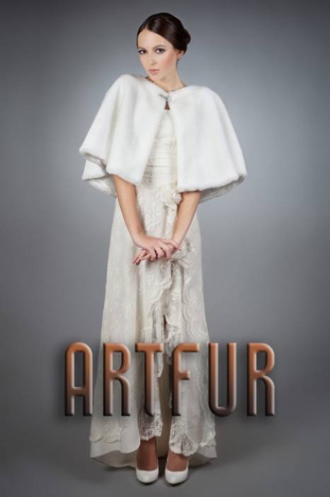 Свадебные шубы, болеро, накидки из эко-меха ARTFUR, фотография 4
