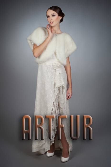 Свадебные шубы, болеро, накидки из эко-меха ARTFUR, фотография 6