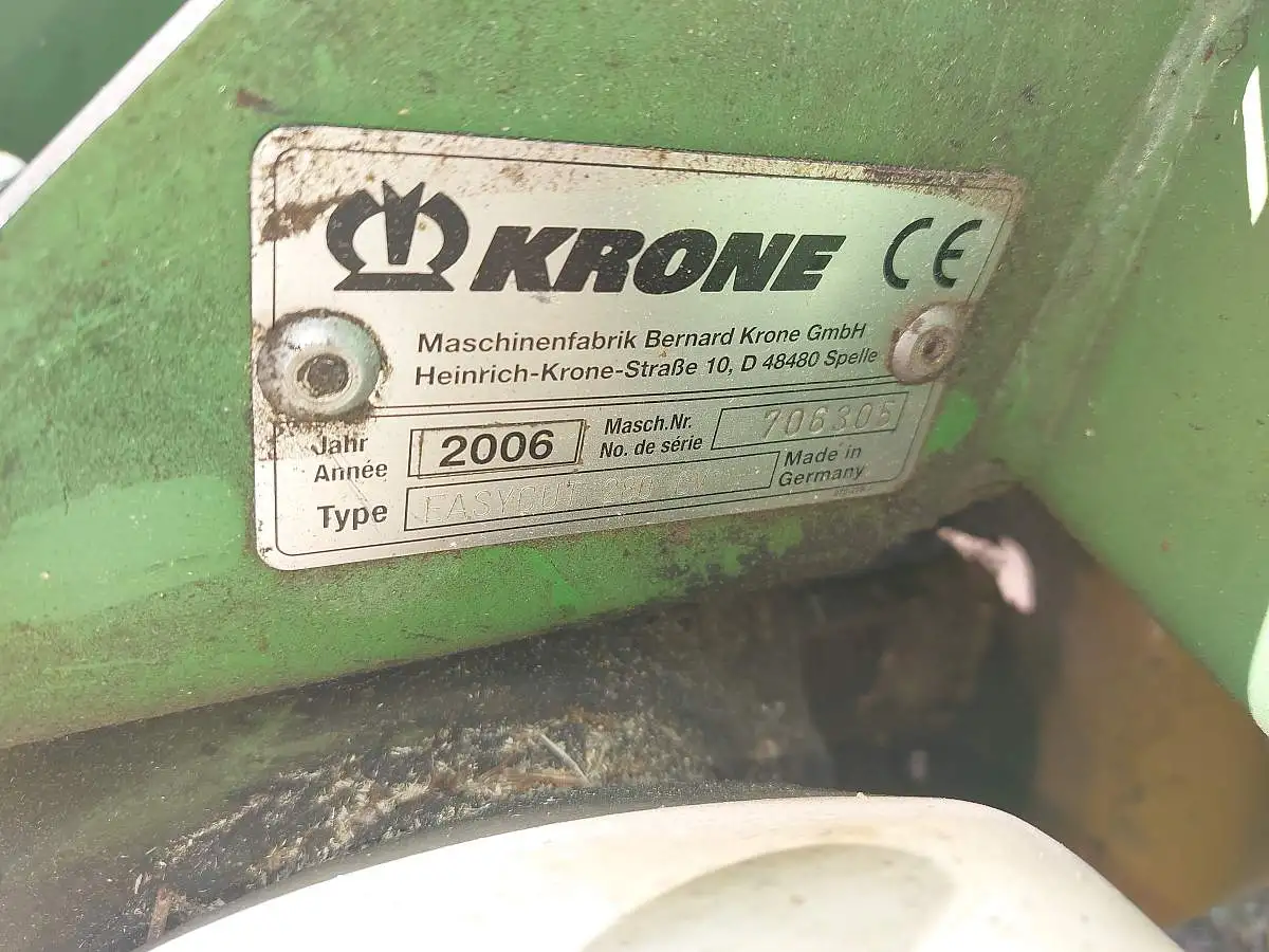 Косилка Krone EasyCut 280 CV, 2006 г., фотография 4