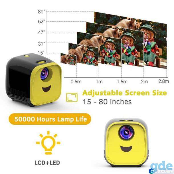 Проектор L1 кубик, Переносной детский проектор-куб (МУЛЬТиКУБИК) KIDS L1, фотография 4
