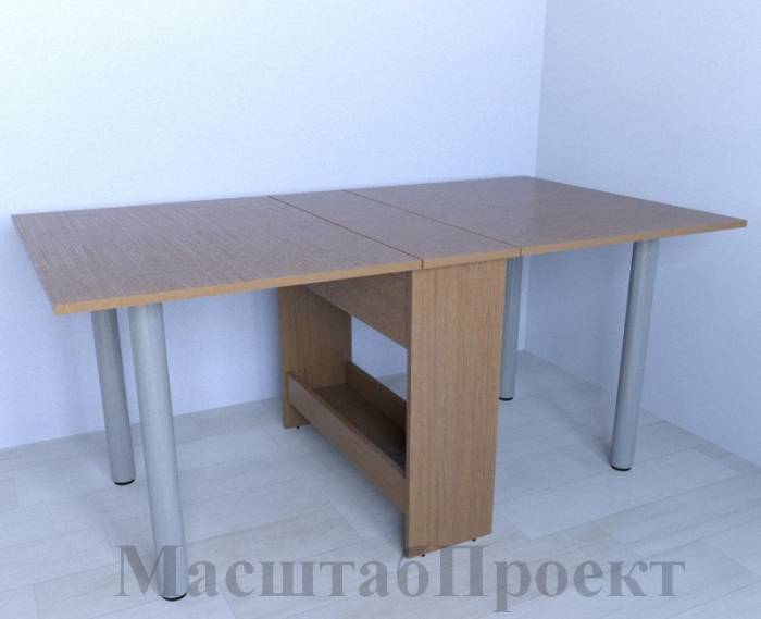 Стол-книга СТТ-04.7 (опора хром) (1700х900х750), фотография 4