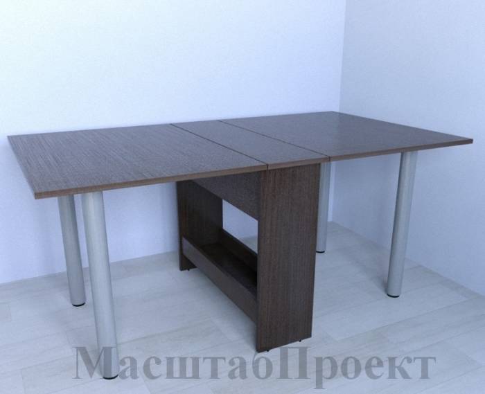 Стол-книга СТТ-04.12 (опора хром) (1600х1100х750), фотография 1