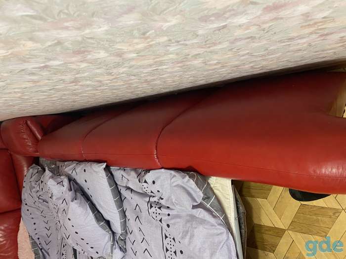 Диван из натуральной кожи и кресла, фотография 5