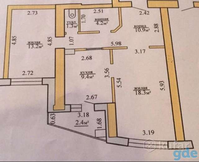 Продам квартиру в центре в рассрочку, ул. Дзержинского,23Б, фотография 2