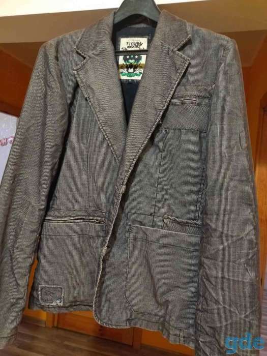 Пиджак джинсовый Tom Tailor Denim Rockers M стрейч серый., фотография 1