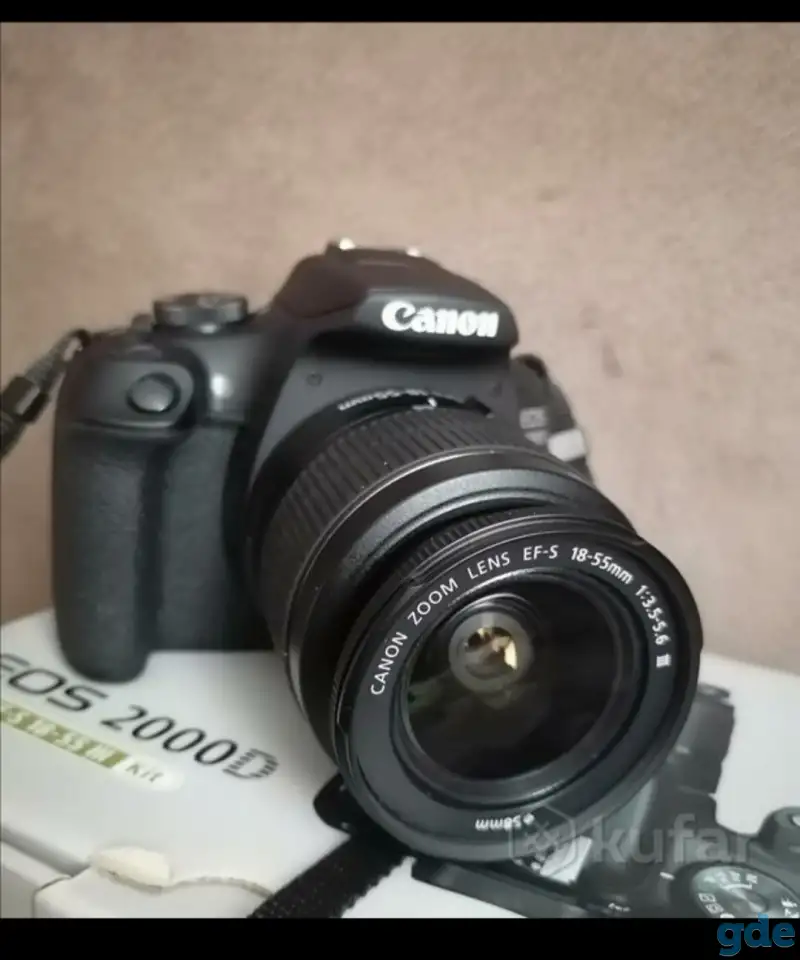 Зеркальный фотоаппарат Canon EOS 2000D Kit EF-S 18, фотография 5