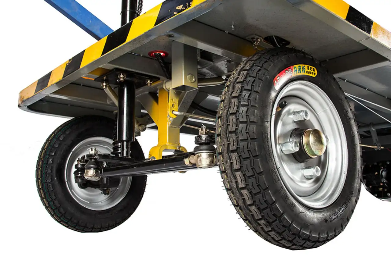 Платформенная тележка электрическая rutrike склад 2000, фотография 8