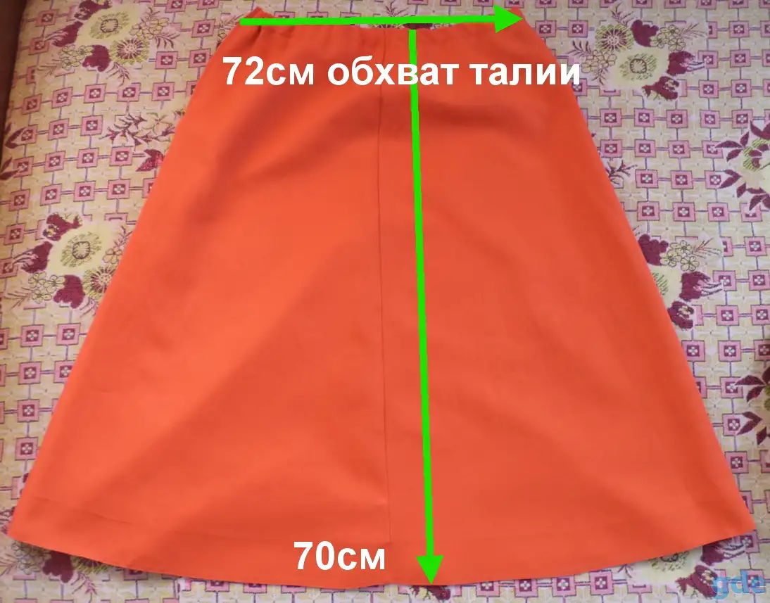 Юбки трикотажные, р.48-50, б.у-2шт, фотография 3