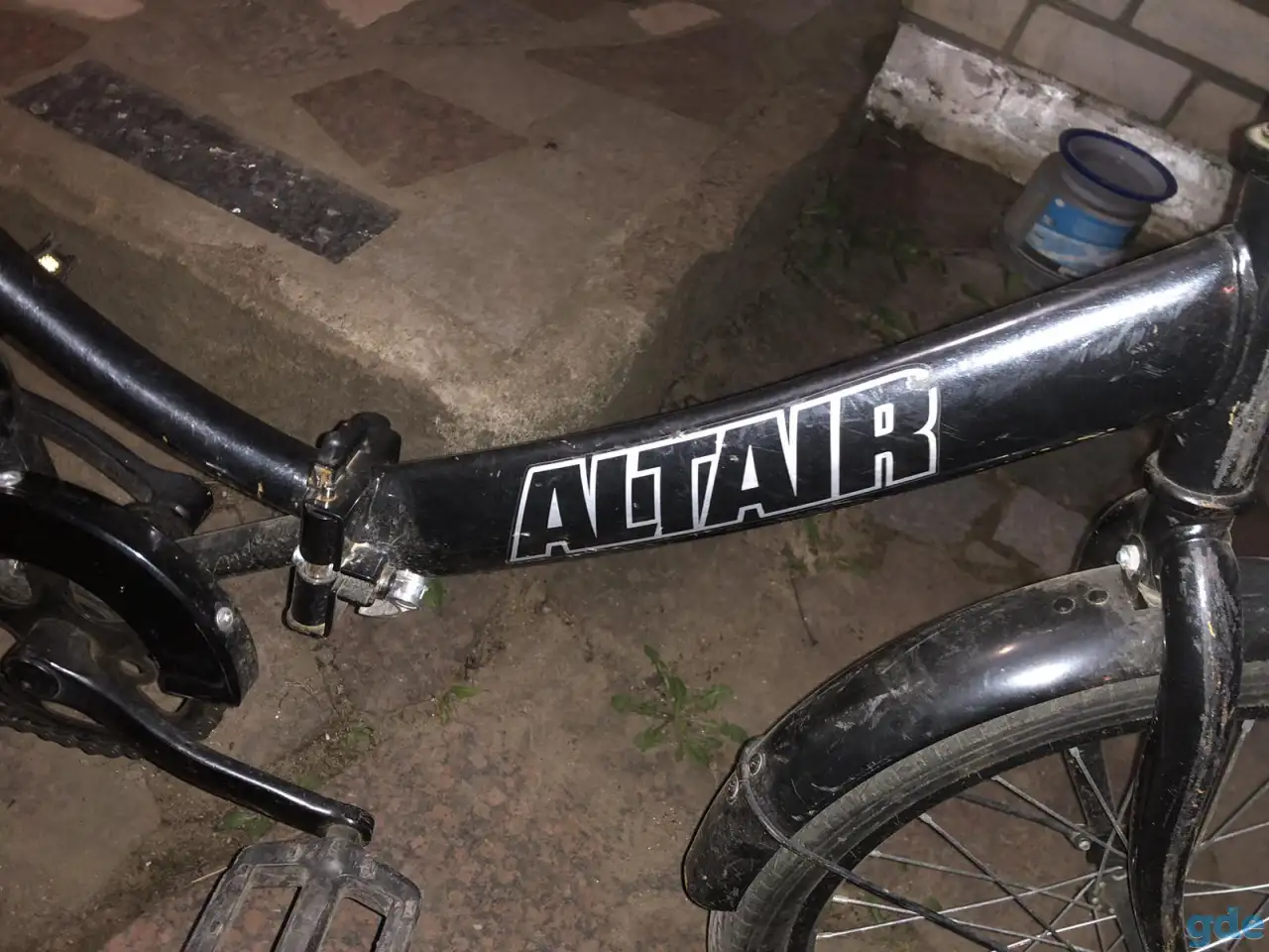Велосипед Altair в хорошем состоянии,чёрный,складной., фотография 5