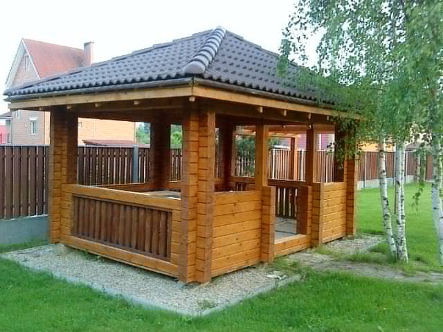 Беседки из дерева не дорого, фотография 3