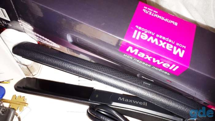 Стайлер Maxwell MW-2204 BK утюжок выпрямитель для волос., фотография 4