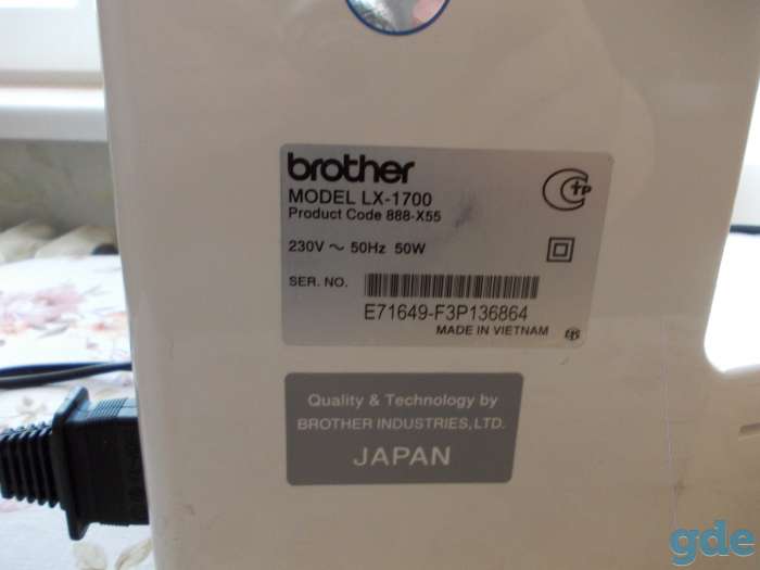 продам швейную машину BROTHER 1700 электромеханическую, фотография 3