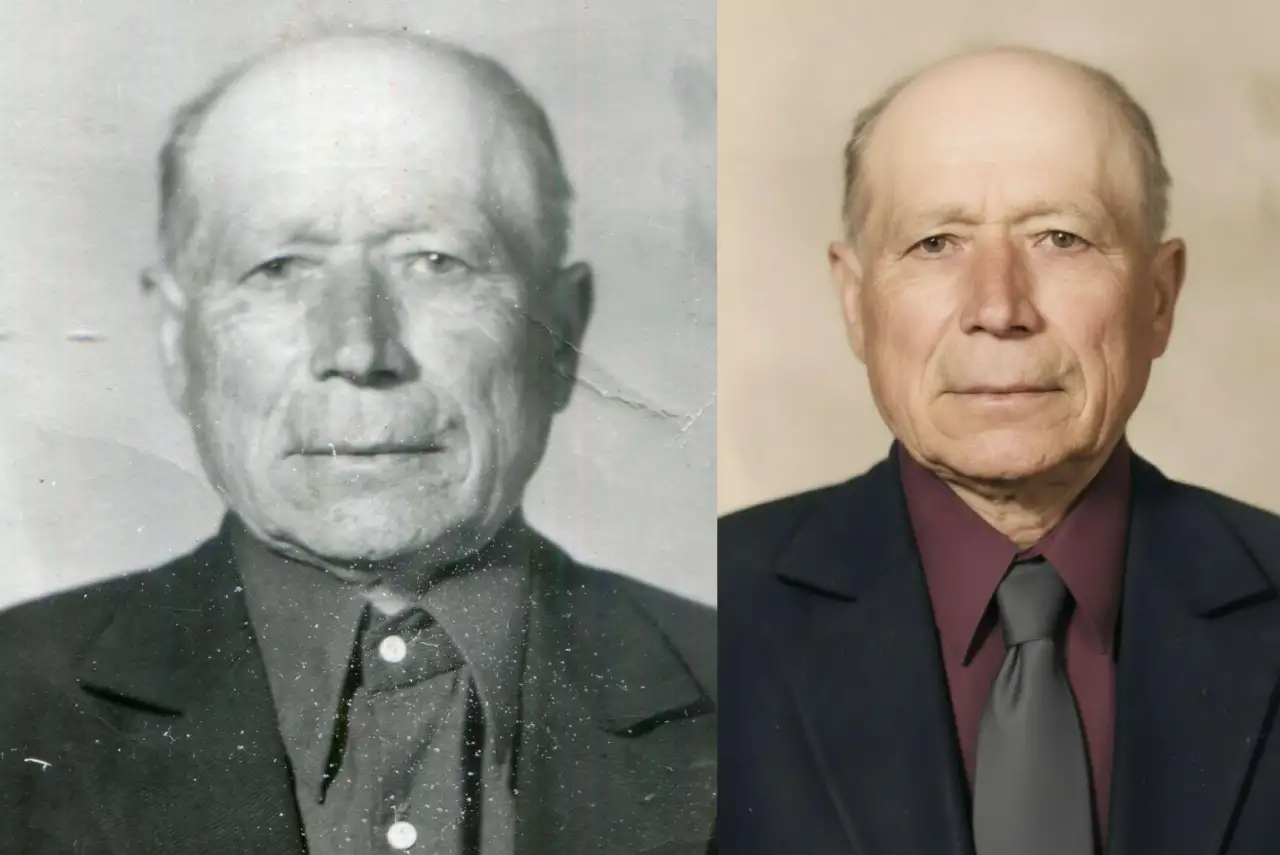 Ретушь фото на памятник или медальон, фотография 4
