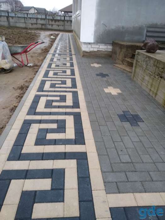 Укладка тротуарной плитки, фотография 1