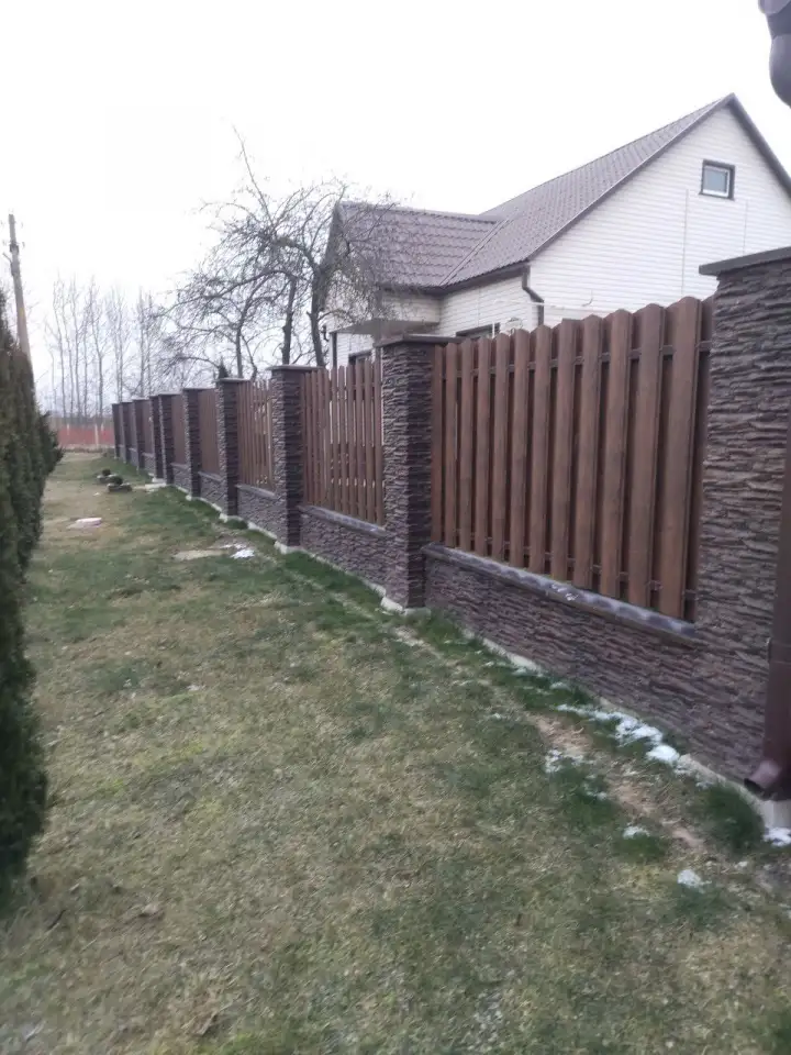 Заборы из искусственного камня ., фотография 10