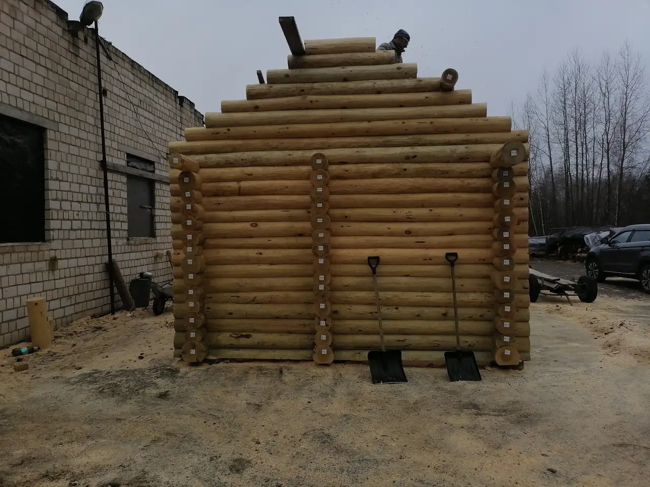 Сруб Дома бани из леса кругляка, фотография 11