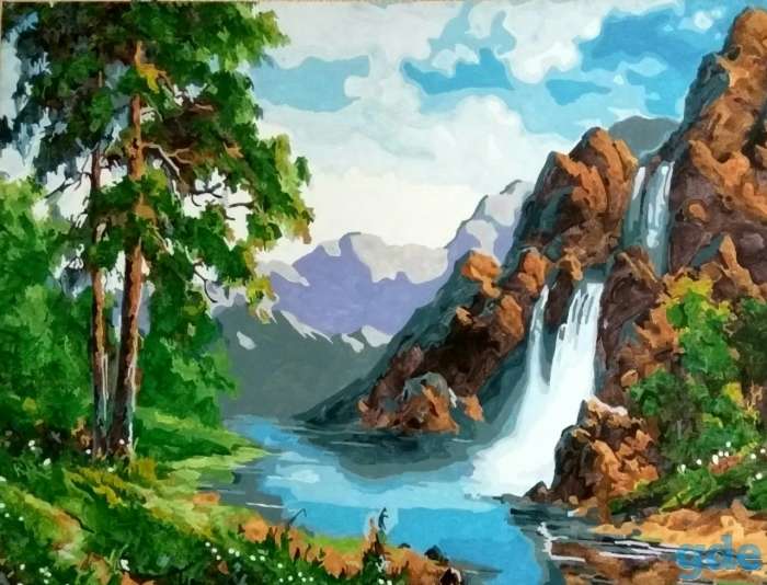 Картина на холсте акрилом под заказ, фотография 1