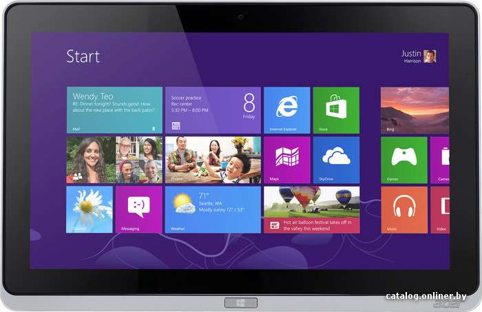 Планшет Acer W701   Core i5 RAM 4GB HDD SSD 64 Internet 3G  11.6