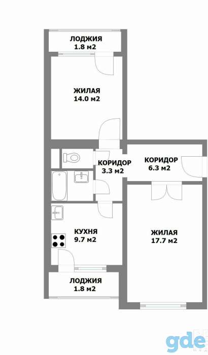 Квартира, Лесной14, фотография 1
