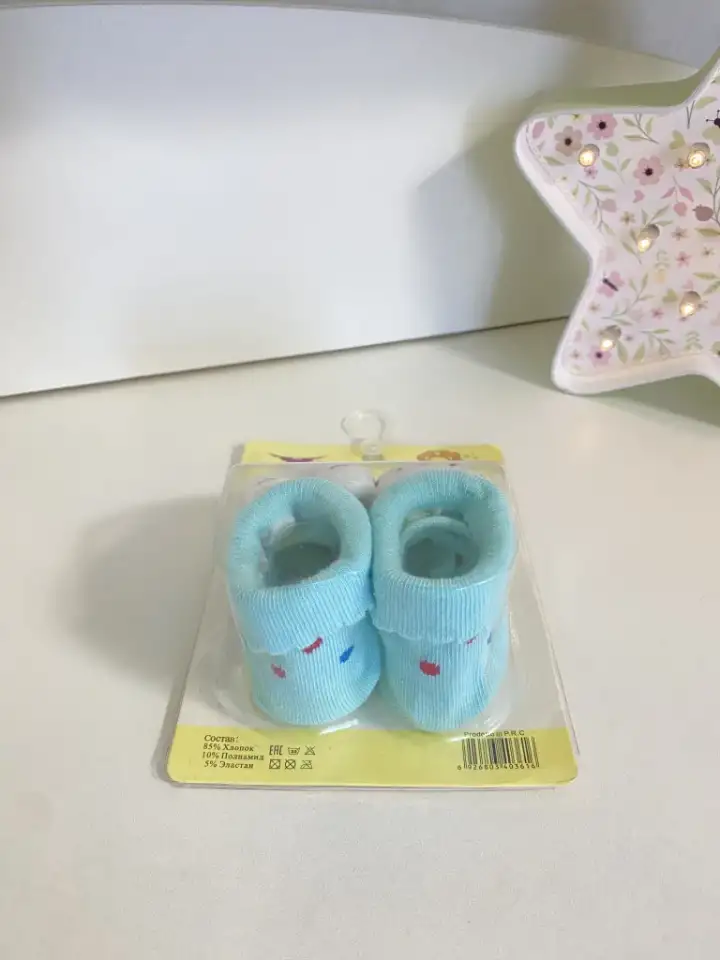 Новые носочки 0-12 мес в упаковке baby socks fute, фотография 2