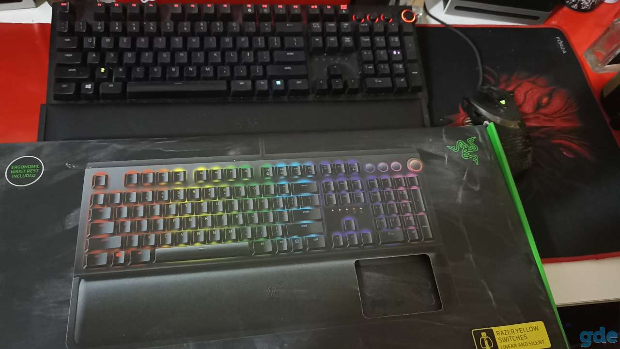 Клавиатура Razer blackwindow elite yellow SwiftKey, фотография 1