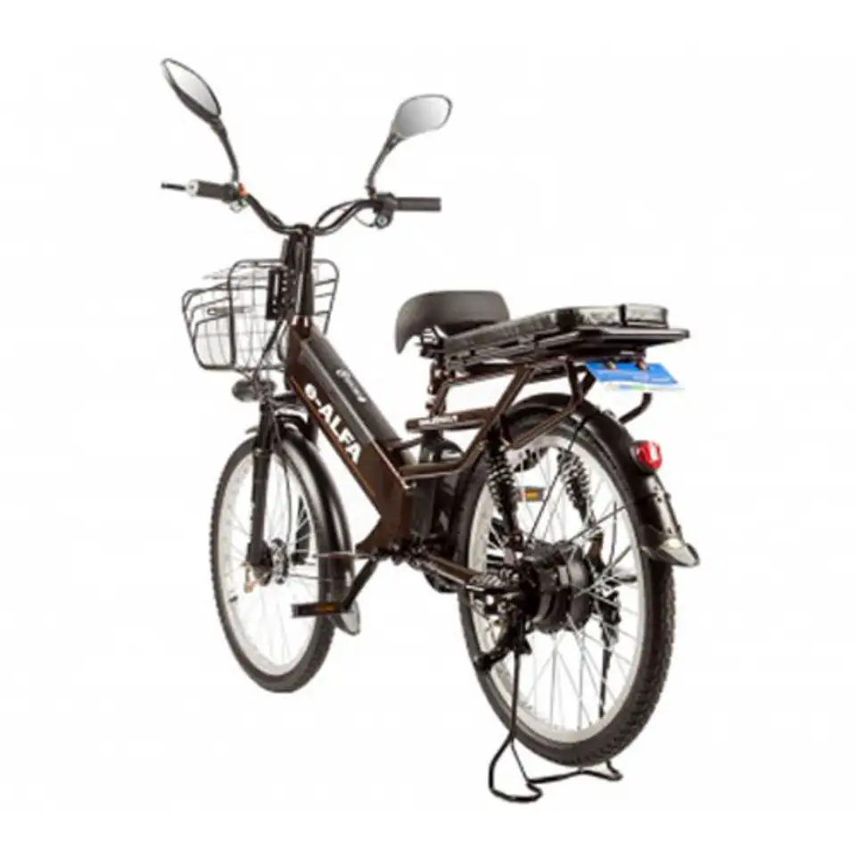 Электровелосипед green city e-alfa gl 500w, фотография 4