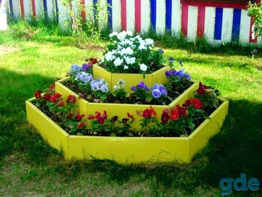 Клумба из стали 
